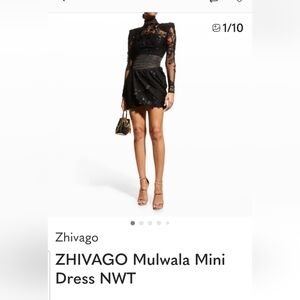 Zhivago Elegant Black Mini Dress